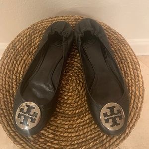 womens black Tory Burch flats